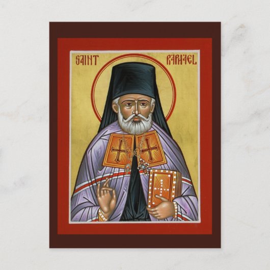 St. Raphael of Brooklyn Prayer Card Postkarte (Vorderseite)