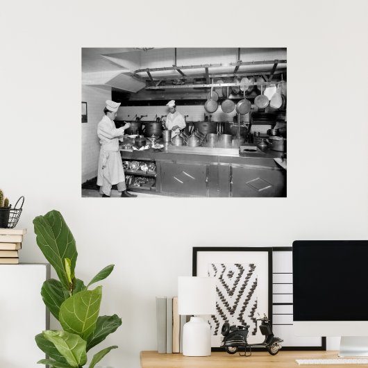 St. Regis Hotel Kitchen, Anfang 1900 Poster (Heimbüro)