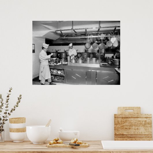 St. Regis Hotel Kitchen, Anfang 1900 Poster (Küche)