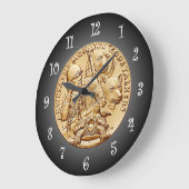 St. Regis Mohawk Stamm Code Talkers Bronze Medaill Große Wanduhr (Winkel)