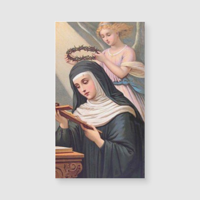 St. Rita Cascia magnetischer heiliger Karten (Vorderseite)