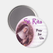 St. Rita Magnet (Vorderseite/Rückseite)