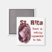 St. Rita Magnet (Vorderseite/Rückseite)