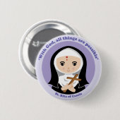 St. Rita von Cascia Button (Vorne & Hinten)