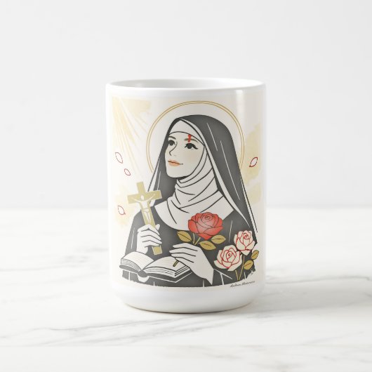 St. Rita von Cascia Kaffeetasse (Mittel)