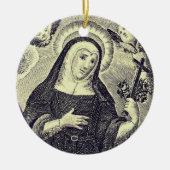 St. Rita von Cascia Keramik Ornament (Vorne)