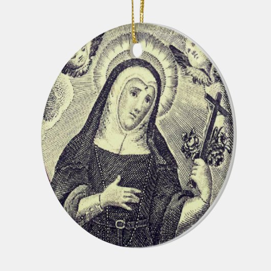 St. Rita von Cascia Keramik Ornament (Links)