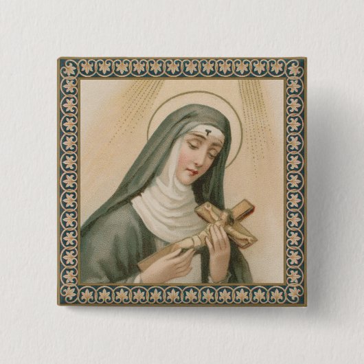 St. Rita von Cascia (M 015) Platz Button (Vorderseite)