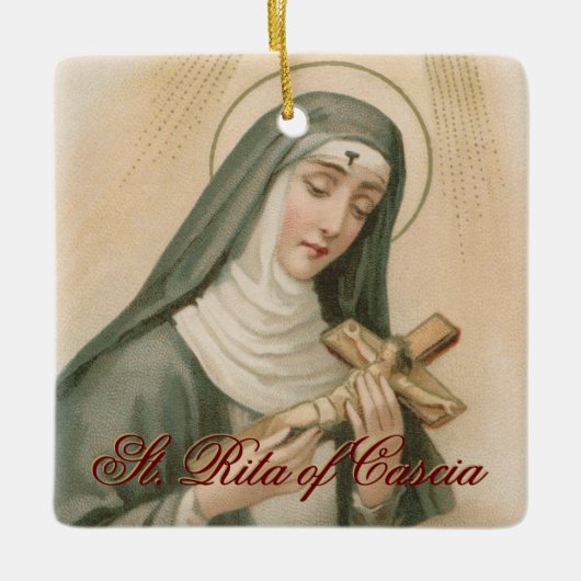 St. Rita von Cascia (M 015) Platz Keramikornament (Vorderseite)