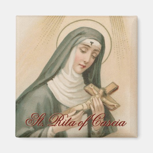St. Rita von Cascia (M 015) Platz Magnet (Vorne)