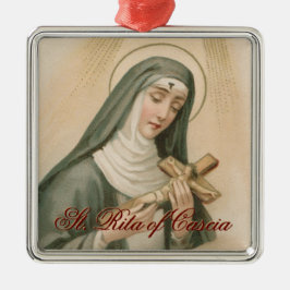 St. Rita von Cascia (M 015) Platz Ornament Aus Metall
