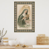 St. Rita von Cascia (M 015) Poster (Küche)