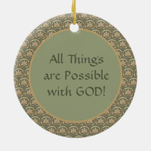 St. Rita von Cascia (M 015) Rund Keramik Ornament