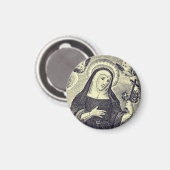 St. Rita von Cascia Magnet (Vorderseite/Rückseite)