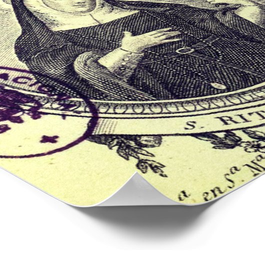 St. Rita von Cascia Poster (Ecke)