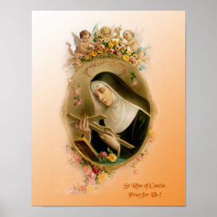 St Rita von Cascia Poster