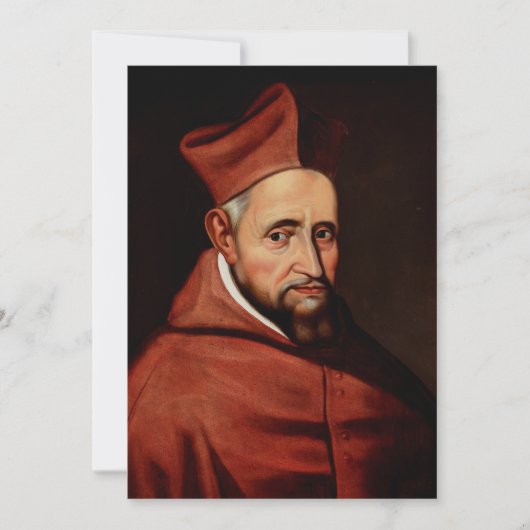 St. Robert Bellarmin Schutzpatron der Kirchenrecht Einladung (Vorderseite)