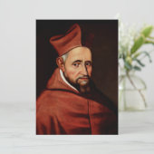 St. Robert Bellarmin Schutzpatron der Kirchenrecht Einladung (Stehend Vorderseite)