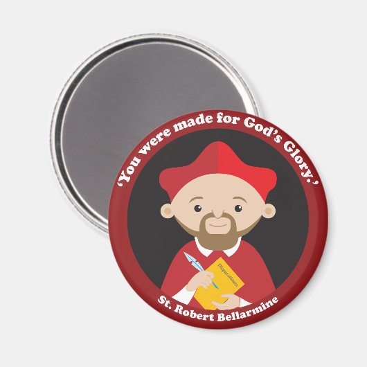 St. Robert Bellarmine Magnet (Vorderseite/Rückseite)
