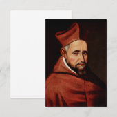 St. Robert Bellarmine Römische Bibliothek Kunst Dankeskarte (Vorne/Hinten)