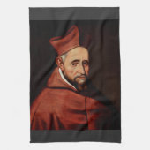 St. Robert Bellarmine Römische Bibliothek Kunst Geschirrtuch (Vertikal)