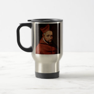 St. Robert Bellarmine Römische Bibliothek Kunst Reisebecher