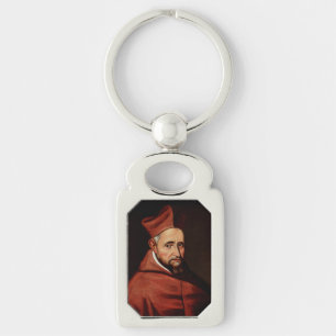 St. Robert Bellarmine Römische Bibliothek Kunst Schlüsselanhänger