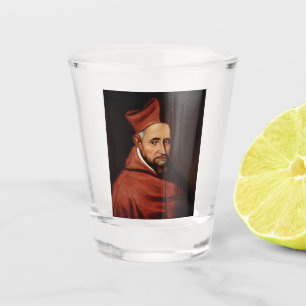 St. Robert Bellarmine Römische Bibliothek Kunst Schnapsglas