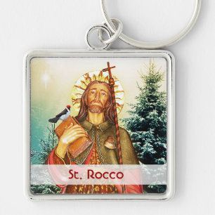 St. Rocco oder Roch Schlüsselanhänger