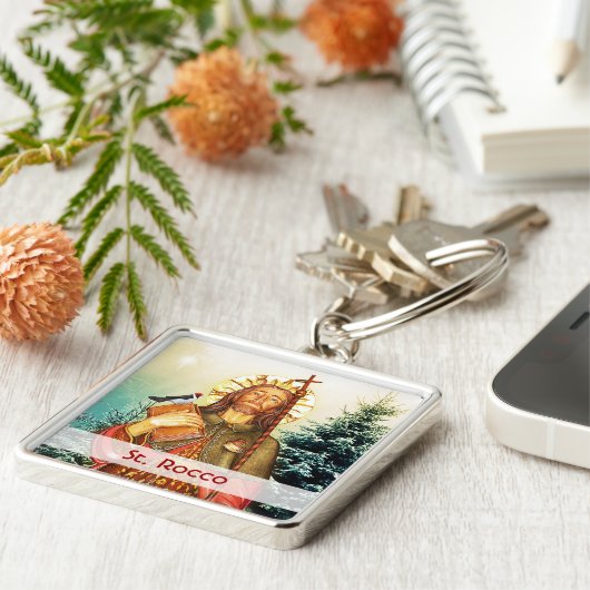 St. Rocco or Roch Schlüsselanhänger (Seite)