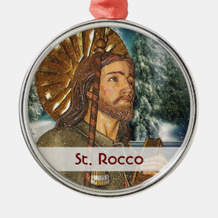 St. Rocco - San Rocco - silberne Verzierung St. Ornament Aus Metall