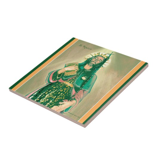 St. Rocco - San Rocco - St. Roch Keramik Fliese (Seite)