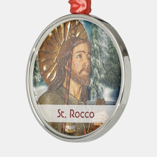 St. Rocco - San Rocco - St. Roch Ornament Aus Metall (Links)