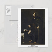 St. Roch by Jusepe de Ribera Postkarte (Vorne/Hinten)