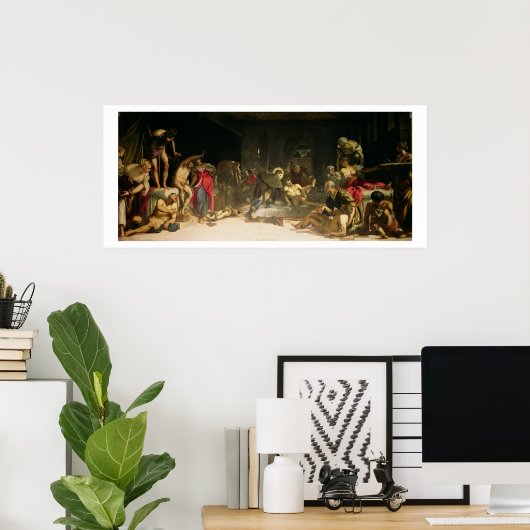 St. Roch Curing the Plague Poster (Heimbüro)