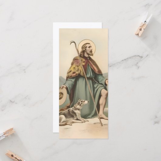 St Roch Greeting Card Karte (Vorderseite/Rückseite Beispiel)