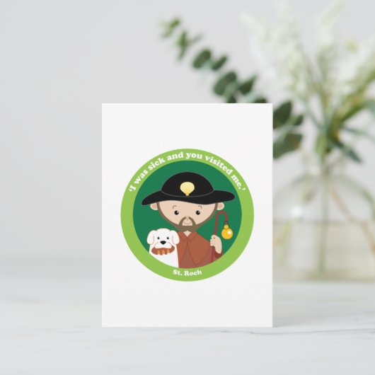 St. Roch Postkarte (Stehend Vorderseite)