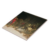 St. Roch, welches die Pest kuriert Fliese (Seite)