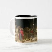 St. Roch, welches die Pest kuriert Zweifarbige Tasse (Vorderseite Links)
