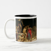 St. Roch, welches die Pest kuriert Zweifarbige Tasse (Links)
