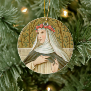 St. Rosa von Lima (BK 020) Keramik Ornament