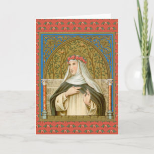 St. Rosa von Lima (BK 020) Leere Grußkarte Karte