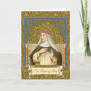 St. Rosa von Lima (BK 020) Leere Grußkarte Karte