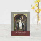 St. Rose Lima beten für uns Karte (Gelbe Blume)