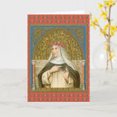 St. Rose Lima (BK 020) Leere Begrüßung Karte (Gelbe Blume)