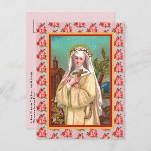 St. Rose Lima by Night (M 024) Postkarte (Vorne/Hinten)