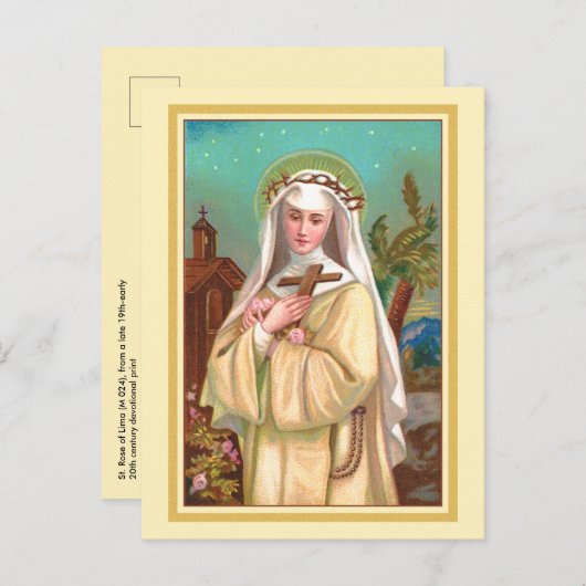 St. Rose Lima by Night (M 024) Postkarte (Vorne/Hinten)