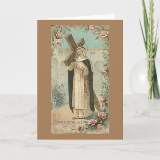 St. Rose Lima Card Karte (Vorderseite)
