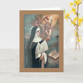 St. Rose Lima Card Karte (Gelbe Blume)