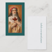 St. Rose Lima-Gebet oder Visitenkarte (Vorne/Hinten)